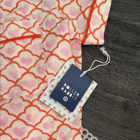 Roller Rabbit x Target Women’s Geo Hearts Short Pajama Set-XS,S,M-NWT - Picture 3 of 8